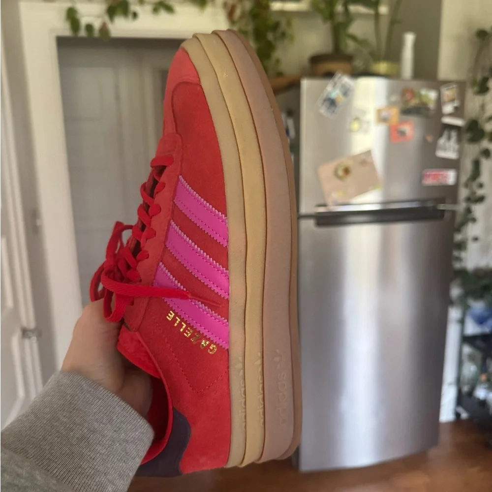Adidas Red and Black Sneakers